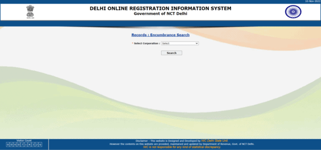 Delhi Encumbrance Search