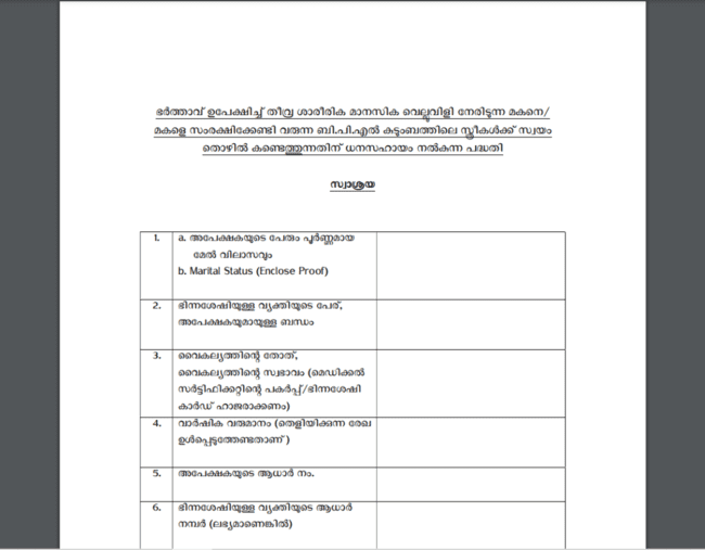 Kerala Swasraya Scheme
