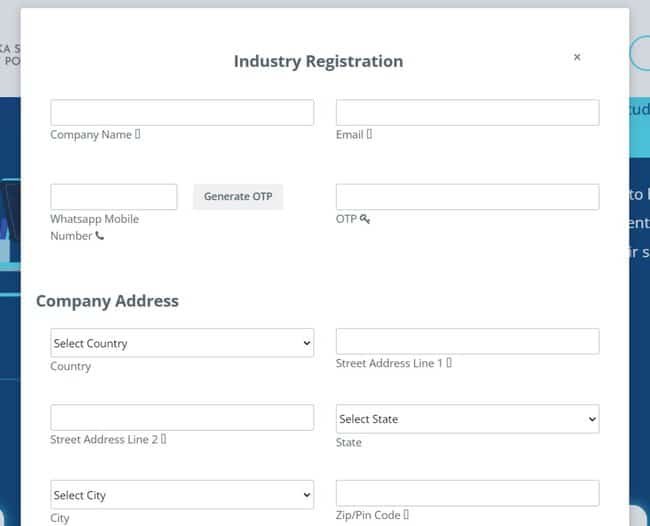 Industry Registration