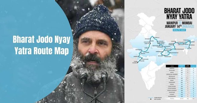 Bharat Jodo Nyay Yatra Route Map Details 
