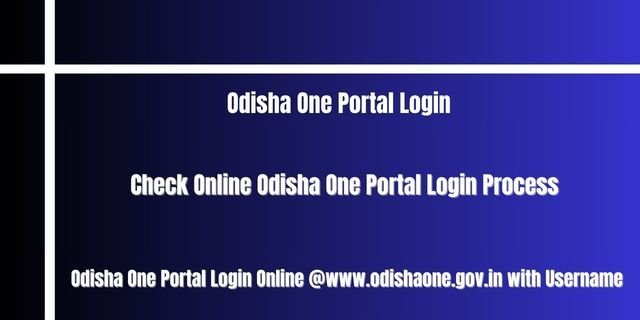 Odisha One Portal Login 