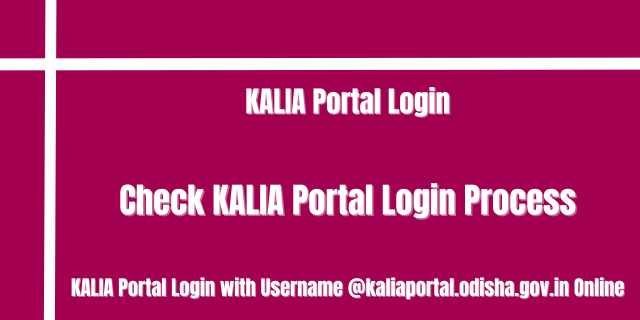 KALIA Portal Login